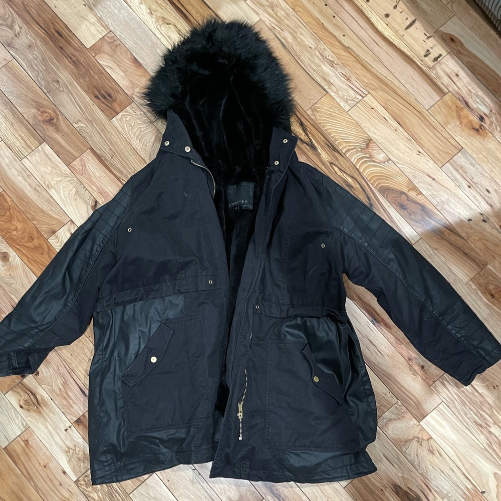 Attention black winter jacket. Size 3X